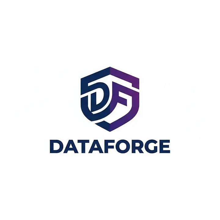 Logo geometrico para DataForge