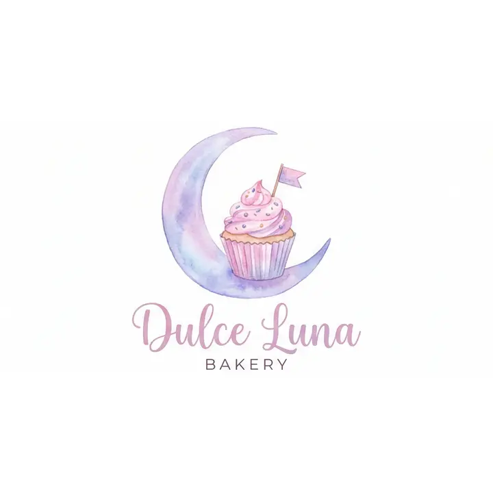 Logo acuarela para Dulce Luna